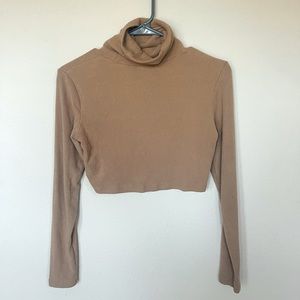 Mimosa cropped long sleeve turtleneck